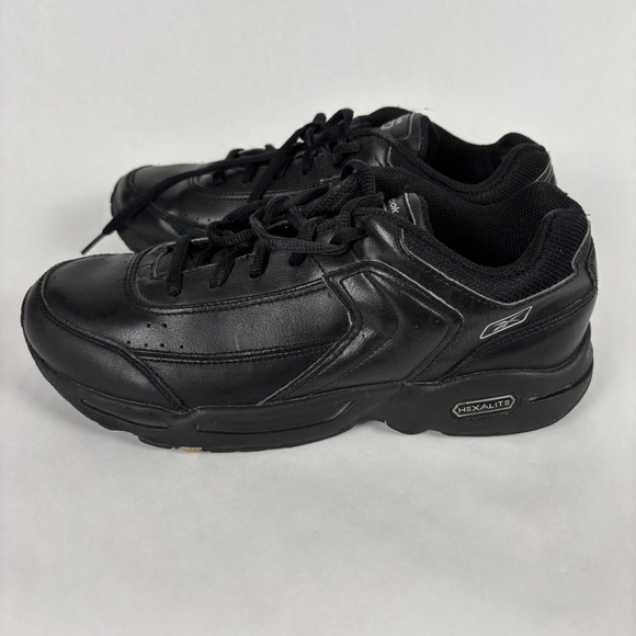 Reebok, Black Hexalite, Sneakers, Walk/Run/Gym Shoes, Black Leather - Picture 5 of 10